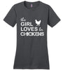 Image of This Girl Loves Her Chickens Tee Shirt