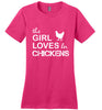 Image of This Girl Loves Her Chickens Tee Shirt