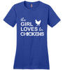 Image of This Girl Loves Her Chickens Tee Shirt