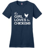 Image of This Girl Loves Her Chickens Tee Shirt
