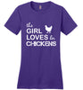 Image of This Girl Loves Her Chickens Tee Shirt