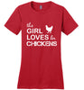 Image of This Girl Loves Her Chickens Tee Shirt