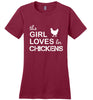 Image of This Girl Loves Her Chickens Tee Shirt