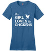 Image of This Girl Loves Her Chickens Tee Shirt